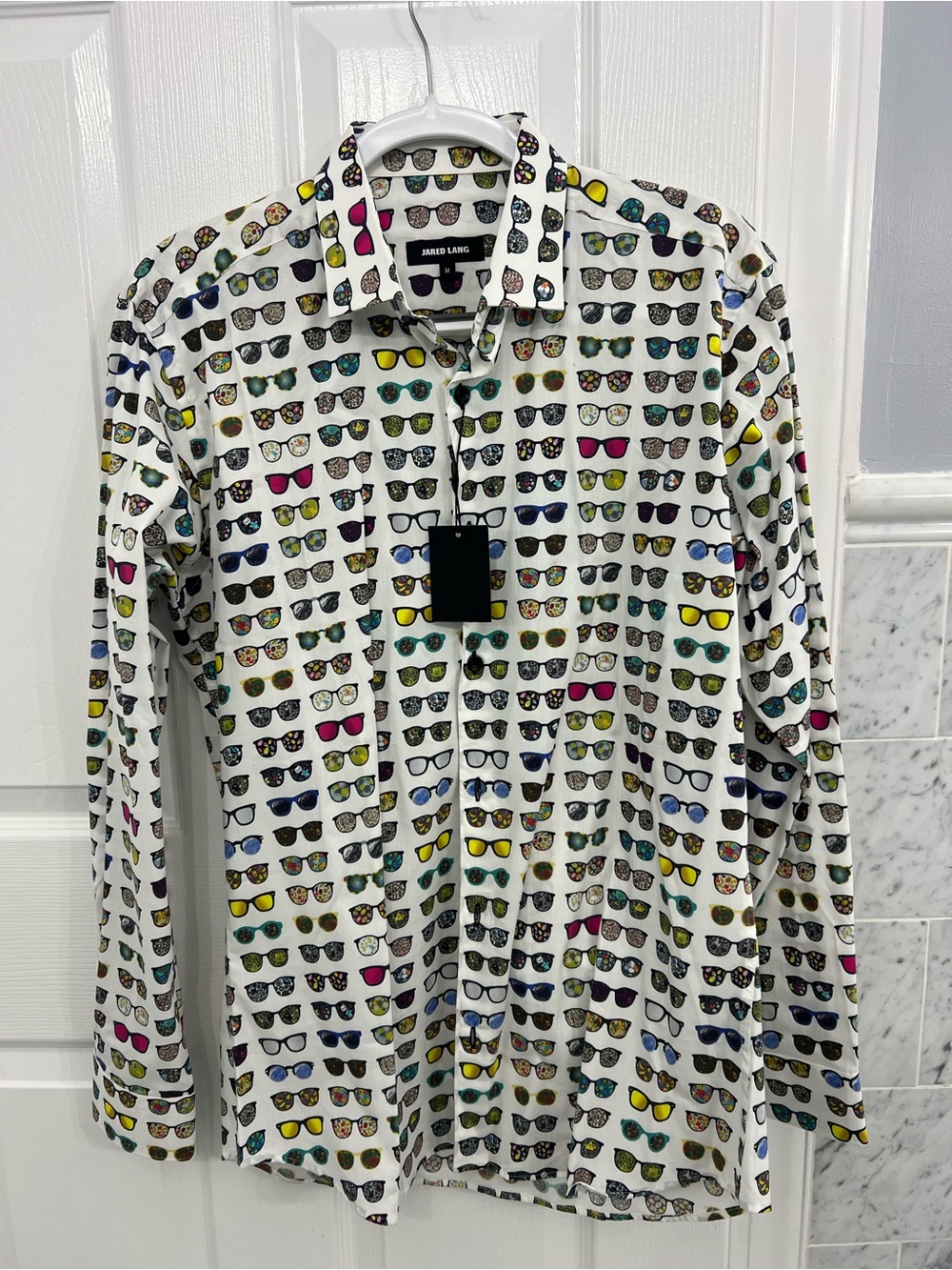 Jared Lang Sunglasses Print Men's Button-Up Shirt